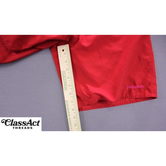 Patagonia Mens Red Board Shorts Tie Waist Pockets 32" Waist 8" Inseam - Picture 4 of 7